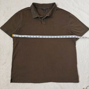 Banana Republic Mens Brown 100% Cotton Short Sleeve Polo Shirt Size Medium